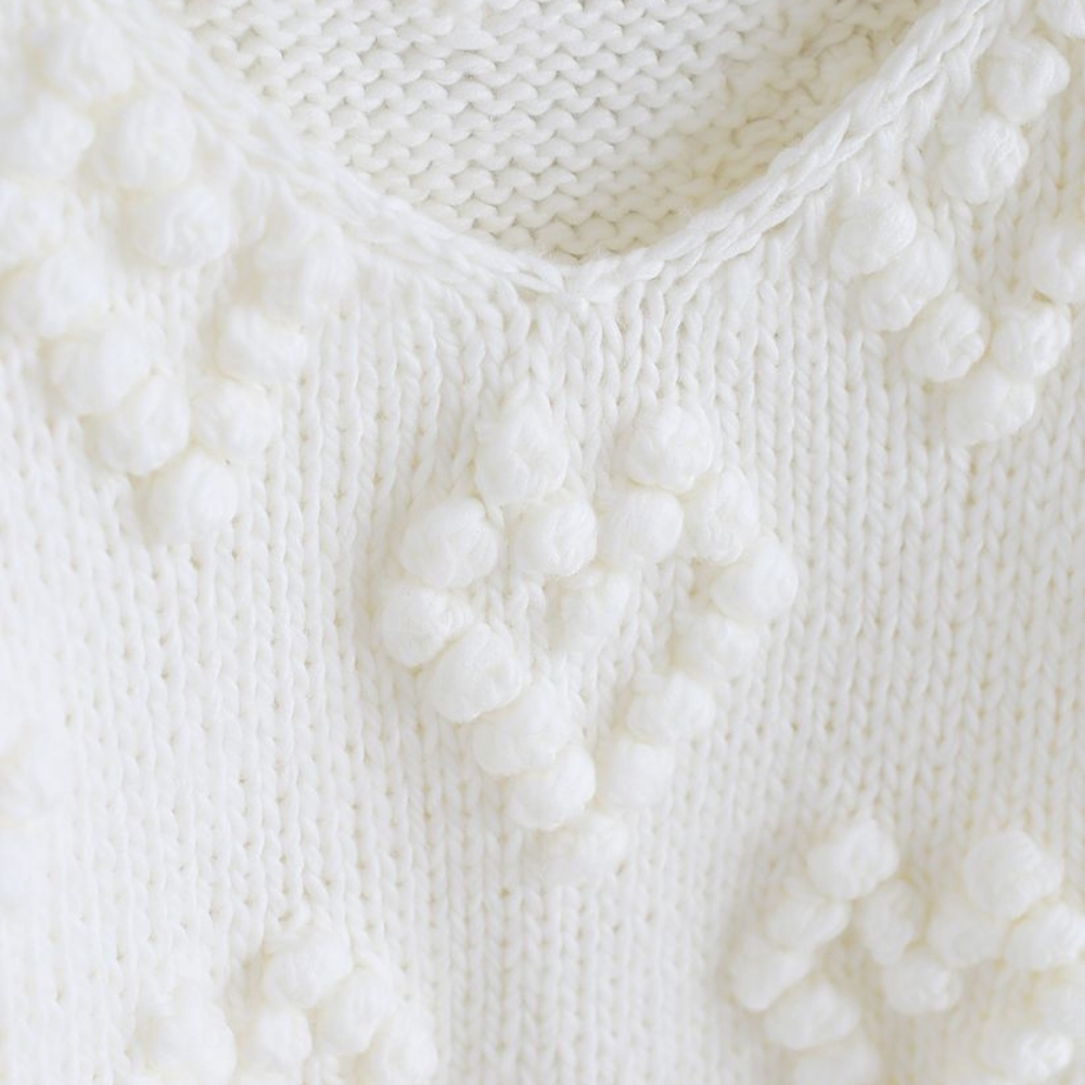 Cute Knit Your Love V-Neck Sweater 🤍 - Picture 8 of 10